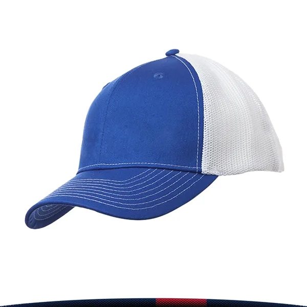 Six-Panel Adjustable Mesh Snapback Caps - Six-Panel Adjustable Mesh Snapback Caps - Image 6 of 9