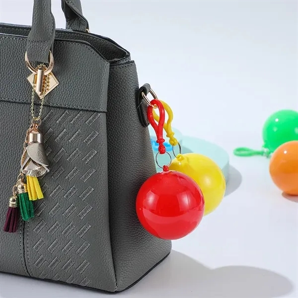 Spherical Portable Disposable Rain Poncho - Spherical Portable Disposable Rain Poncho - Image 4 of 6