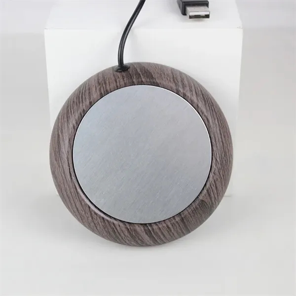 Imitation Wood USB Coffee Mug Warmer - Imitation Wood USB Coffee Mug Warmer - Image 1 of 6