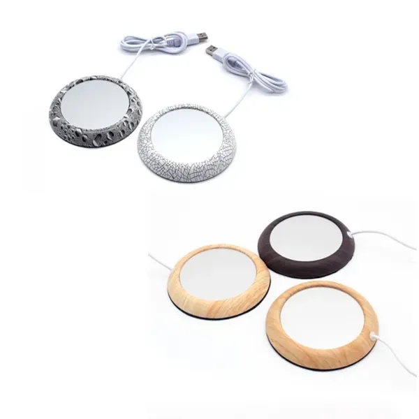 Imitation Wood USB Coffee Mug Warmer - Imitation Wood USB Coffee Mug Warmer - Image 6 of 6