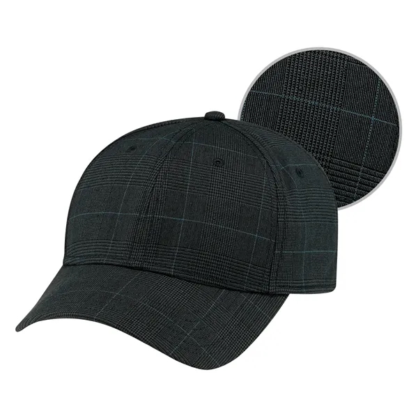 Six Panel Polyester Plaid & Spandex Cap - Six Panel Polyester Plaid & Spandex Cap - Image 3 of 7