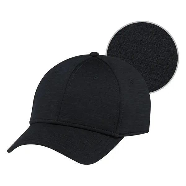 Six Panel Polyester Marl & Spandex Baseball Cap - Six Panel Polyester Marl & Spandex Baseball Cap - Image 4 of 10
