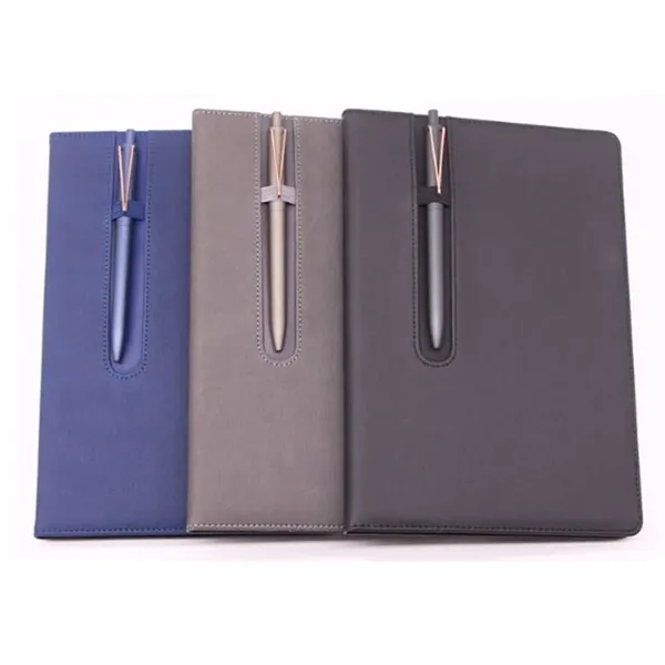 B5 Simple PU Notebook with Pen Slot for Office Use - B5 Simple PU Notebook with Pen Slot for Office Use - Image 1 of 4