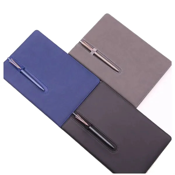 B5 Simple PU Notebook with Pen Slot for Office Use - B5 Simple PU Notebook with Pen Slot for Office Use - Image 3 of 4