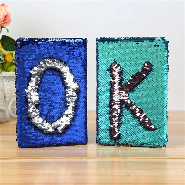 A5 Journal Mermaid Sequin Notebooks - A5 Journal Mermaid Sequin Notebooks - Image 5 of 6