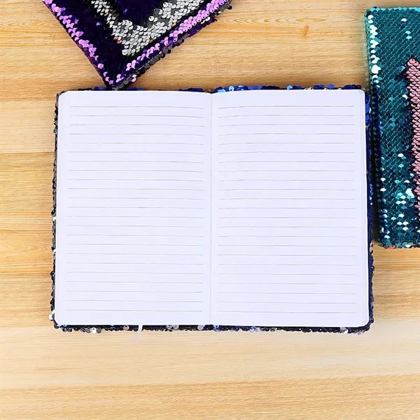 A5 Journal Mermaid Sequin Notebooks - A5 Journal Mermaid Sequin Notebooks - Image 4 of 6