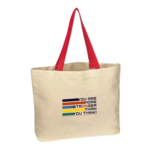 Full Color Natural Cotton Canvas Tote Bag - Full Color Natural Cotton Canvas Tote Bag - Image 5 of 5