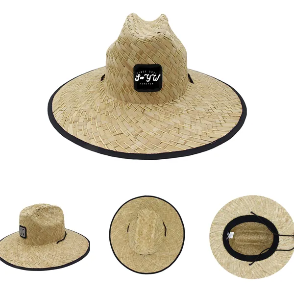 Sustainable Outsider Lifeguard Wide Brim Straw Hat Cap - Sustainable Outsider Lifeguard Wide Brim Straw Hat Cap - Image 0 of 0