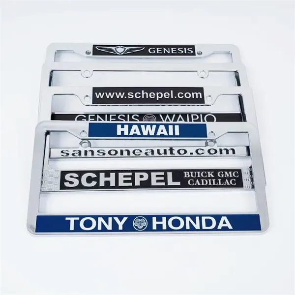 Custom Group Sorority Stainless Steel License Plate Frame - Custom Group Sorority Stainless Steel License Plate Frame - Image 0 of 2