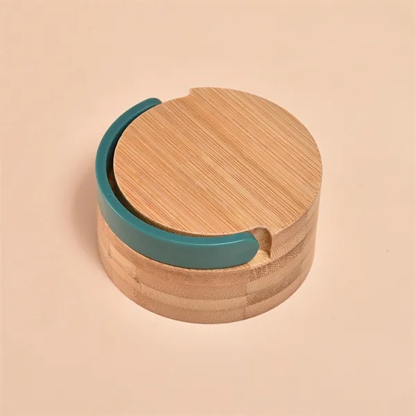 20oz Glass Water Bottle with Leak-Proof Bamboo - 20oz Glass Water Bottle with Leak-Proof Bamboo - Image 4 of 6