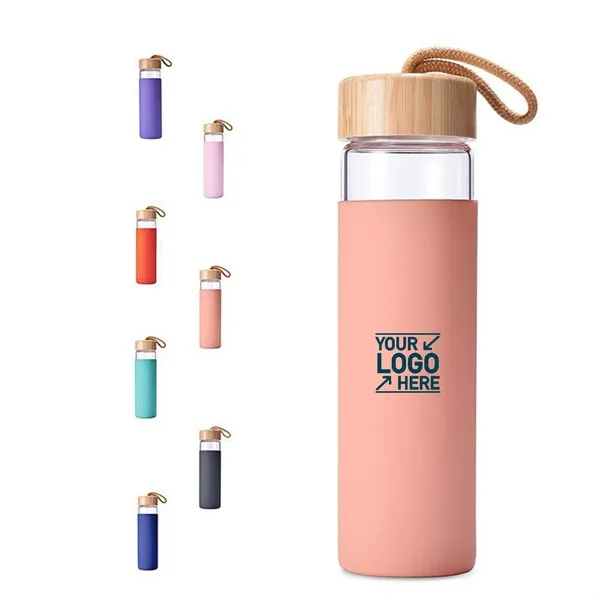 20 Oz Borosilicate Glass Water Bottle - 20 Oz Borosilicate Glass Water Bottle - Image 0 of 2
