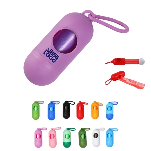 Portable Capsule Pet Garbage Bag With Hook MOQ 10pcs - Portable Capsule Pet Garbage Bag With Hook MOQ 10pcs - Image 0 of 1