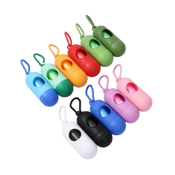 Portable Capsule Pet Garbage Bag With Hook MOQ 10pcs - Portable Capsule Pet Garbage Bag With Hook MOQ 10pcs - Image 1 of 1