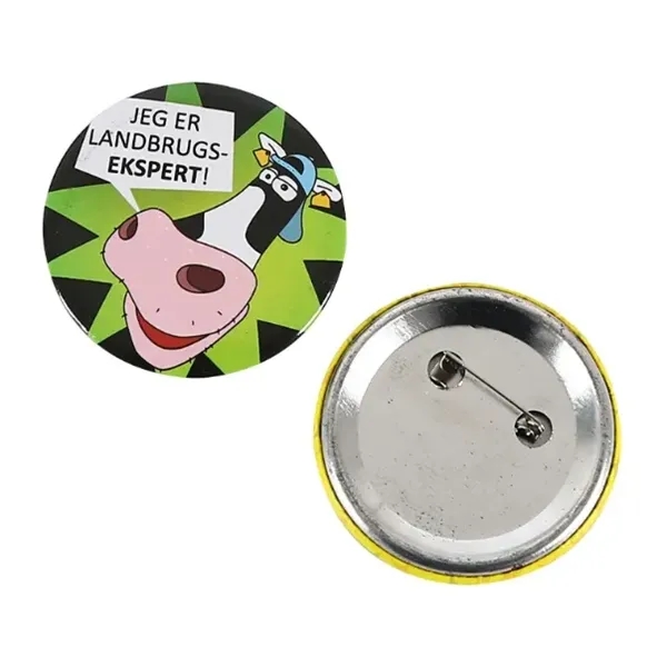 Full Color Customized Tin Brooch - Full Color Customized Tin Brooch - Image 1 of 6