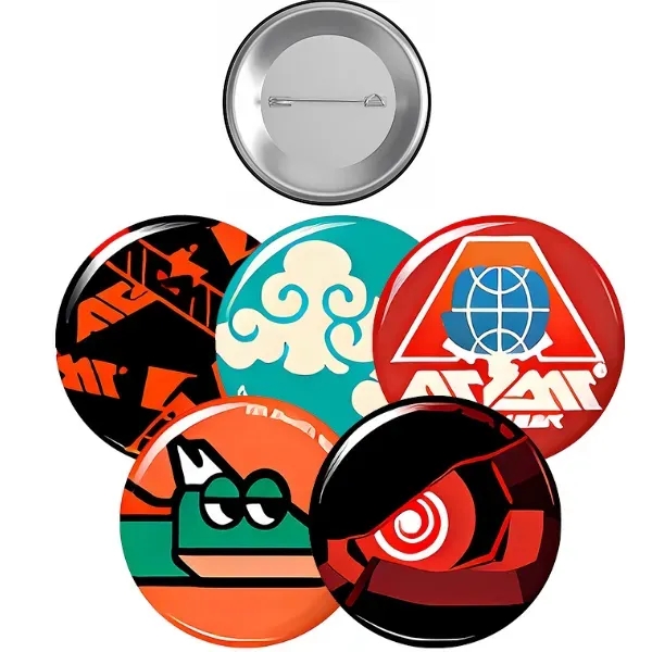 Full Color Customized Tin Brooch - Full Color Customized Tin Brooch - Image 0 of 6