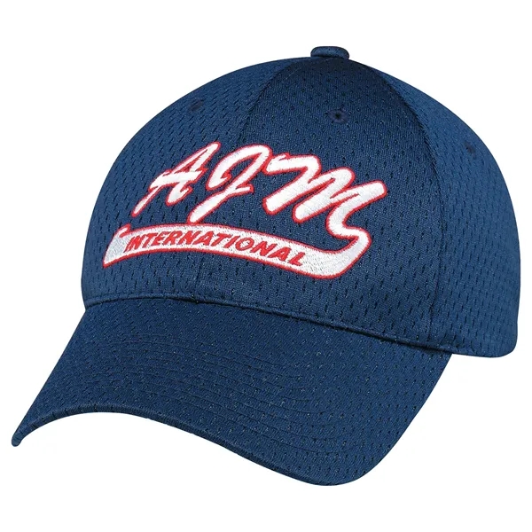 Six Panel Full Fit Jersey Mesh Baseball Cap - Six Panel Full Fit Jersey Mesh Baseball Cap - Image 0 of 11