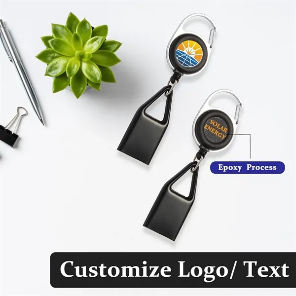 Portable Retractable Holder Keychain For Traveling Camping - Portable Retractable Holder Keychain For Traveling Camping - Image 3 of 5