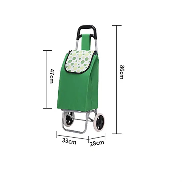 Portable Collapsible Shopping Bag With Wheels - Portable Collapsible Shopping Bag With Wheels - Image 1 of 3