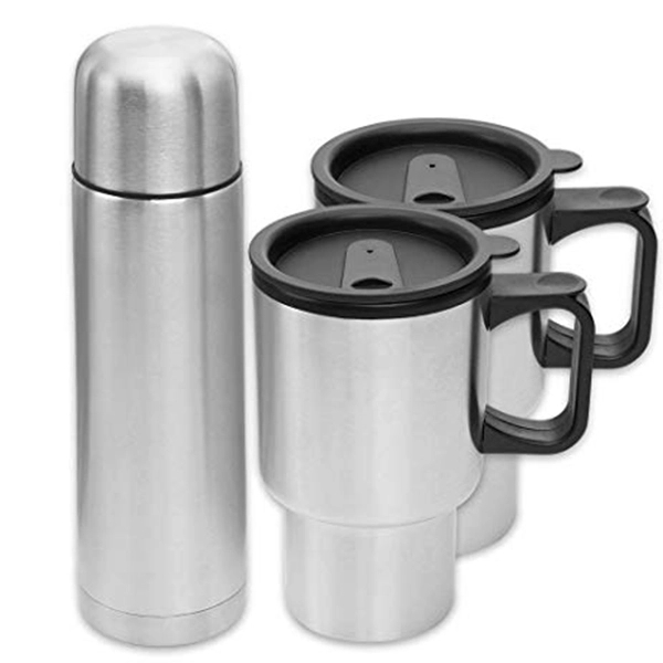 Pacifica - Stainless Steel Travel Drinkware Set - Pacifica - Stainless Steel Travel Drinkware Set - Image 1 of 1