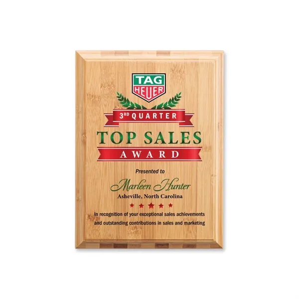 Bamboo VividPrint™ Plaque