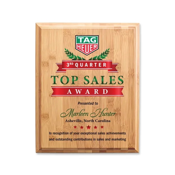 Bamboo VividPrint™ Plaque
