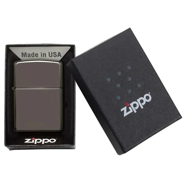 Zippo® USA-Made Classic Windproof Black Ice Lighter