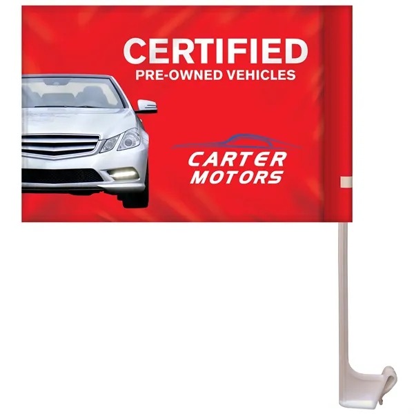 7.5" x 10.5" Stationary Use Double Sided KP Car Flag - 7.5" x 10.5" Stationary Use Double Sided KP Car Flag - Image 3 of 7