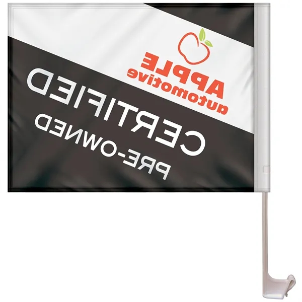 11.5" x 15" Stationary Use Single Reverse Car Flag - 11.5" x 15" Stationary Use Single Reverse Car Flag - Image 1 of 6