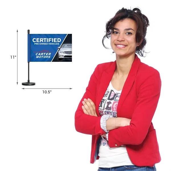 Custom Magnetic Car Flag Kit - Double Sided - Custom Magnetic Car Flag Kit - Double Sided - Image 5 of 10