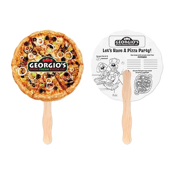 Pizza Shaped Hand Fan - Pizza Shaped Hand Fan - Image 0 of 0