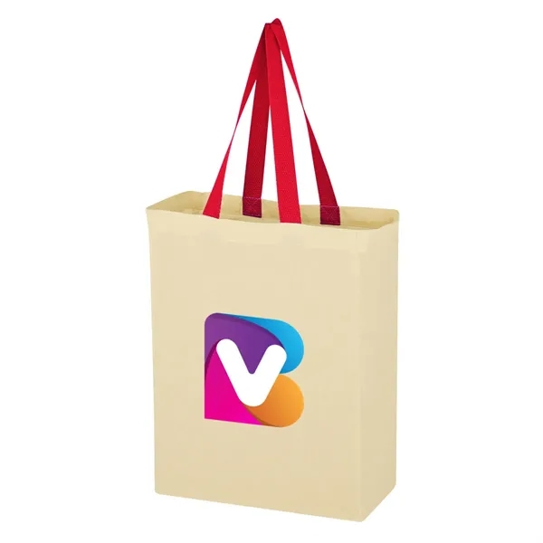 Full Color Natural Cotton Canvas Tote Bag - Full Color Natural Cotton Canvas Tote Bag - Image 4 of 4