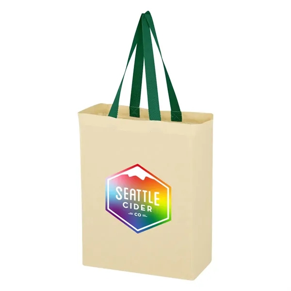 Full Color Natural Cotton Canvas Tote Bag - Full Color Natural Cotton Canvas Tote Bag - Image 2 of 4