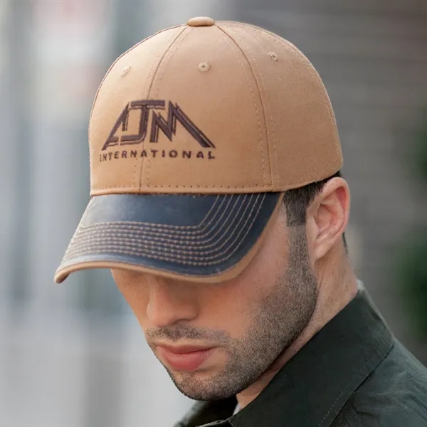 6 Panel Constructed Full Fit Pigment Dyed Baseball Cap - 6 Panel Constructed Full Fit Pigment Dyed Baseball Cap - Image 4 of 6