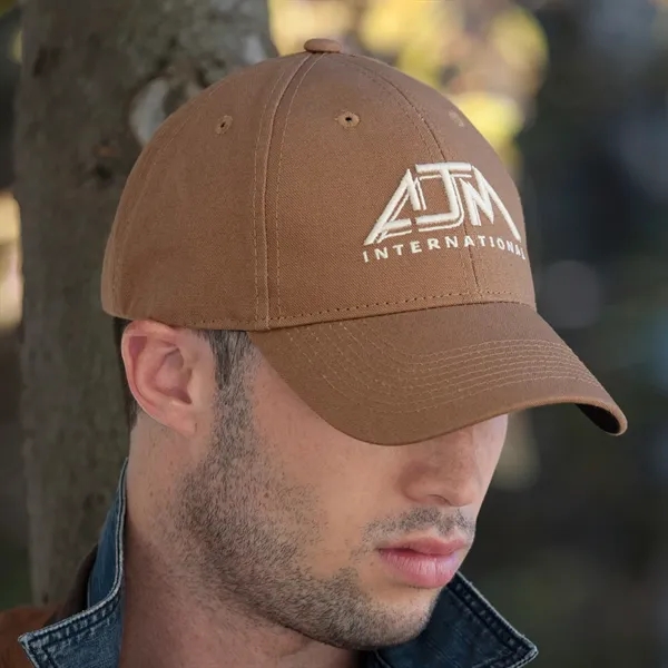 6 Panel Constructed Full Fit Duck Canvas Baseball Cap - 6 Panel Constructed Full Fit Duck Canvas Baseball Cap - Image 5 of 8