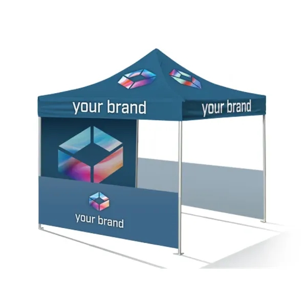 10'x10' Expo Package with Printed Top, Wall and Rail skirts - 10'x10' Expo Package with Printed Top, Wall and Rail skirts - Image 1 of 2