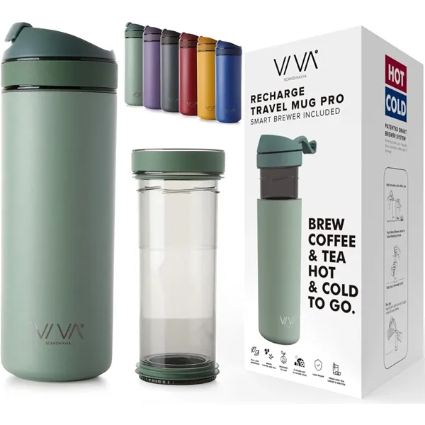 VIVA Recharge Pro Insulated Tea & Coffee Mug Tumbler 18oz - VIVA Recharge Pro Insulated Tea & Coffee Mug Tumbler 18oz - Image 2 of 7