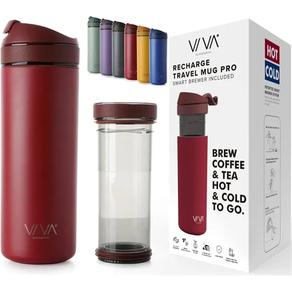 VIVA Recharge Pro Insulated Tea & Coffee Mug Tumbler 18oz - VIVA Recharge Pro Insulated Tea & Coffee Mug Tumbler 18oz - Image 4 of 7