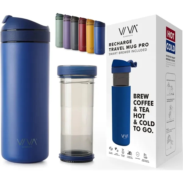 VIVA Recharge Pro Insulated Tea & Coffee Mug Tumbler 18oz - VIVA Recharge Pro Insulated Tea & Coffee Mug Tumbler 18oz - Image 6 of 7