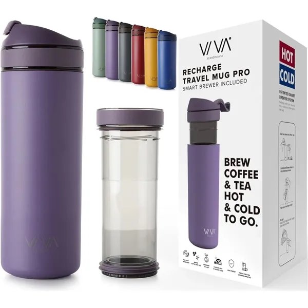 VIVA Recharge Pro Insulated Tea & Coffee Mug Tumbler 18oz - VIVA Recharge Pro Insulated Tea & Coffee Mug Tumbler 18oz - Image 7 of 7