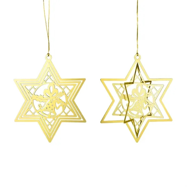 Custom Gold 3D Rotation Ornaments - Custom Gold 3D Rotation Ornaments - Image 2 of 3