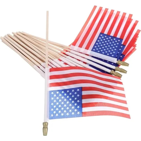 5 " x 8 " Small Handheld American Stick Flags - 5 " x 8 " Small Handheld American Stick Flags - Image 2 of 6