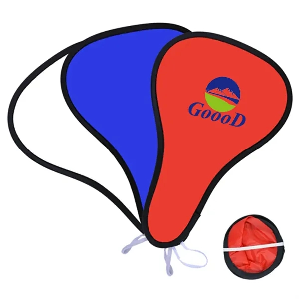Custom Imprinted Fold Up Hand Fan With Pouch - Custom Imprinted Fold Up Hand Fan With Pouch - Image 0 of 3