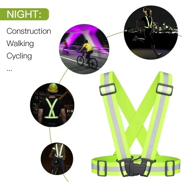 Adjustable Hi Vis Reflective Running Safety Belt - Adjustable Hi Vis Reflective Running Safety Belt - Image 3 of 3