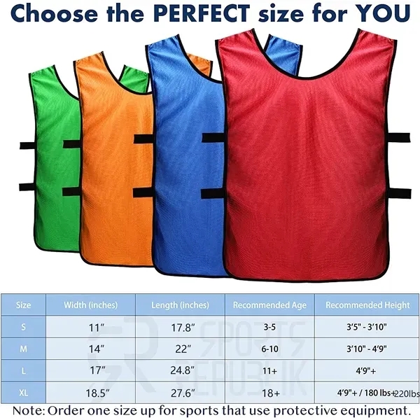 Scrimmage Mesh Jersey Sports Vest for Child & Adult - Scrimmage Mesh Jersey Sports Vest for Child & Adult - Image 1 of 4