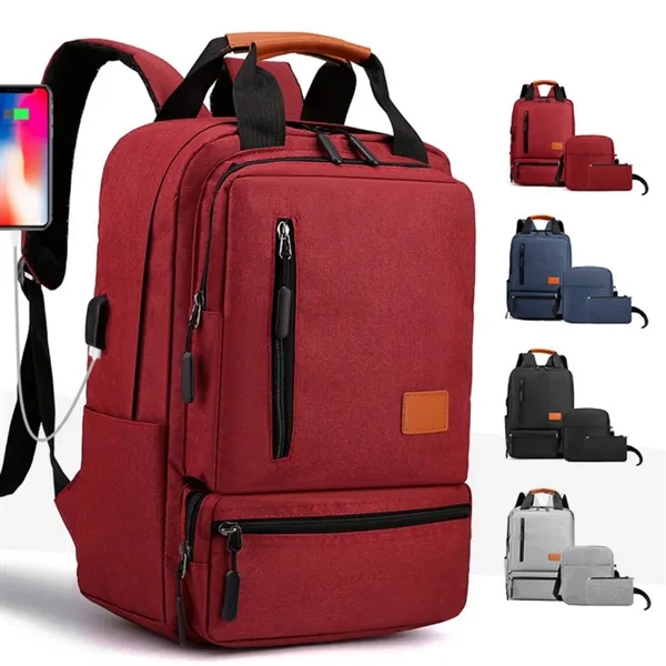 Business Outdoor And Leisure Three-In-One Set Laptop Bag - Business Outdoor And Leisure Three-In-One Set Laptop Bag - Image 0 of 2