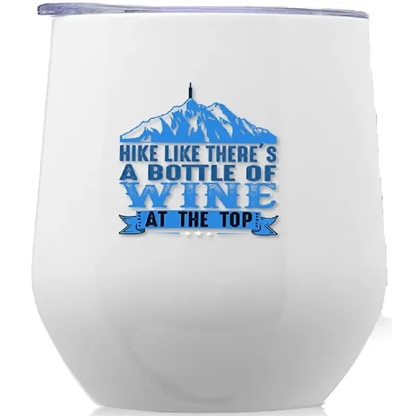 Largo Stemless Wine Glass with Lid -11 oz - Largo Stemless Wine Glass with Lid -11 oz - Image 9 of 21