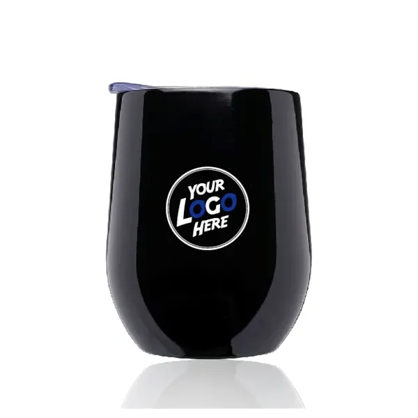 Largo Stemless Wine Glass with Lid -11 oz - Largo Stemless Wine Glass with Lid -11 oz - Image 12 of 21