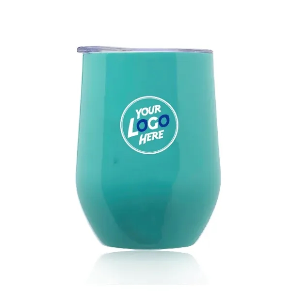 Largo Stemless Wine Glass with Lid -11 oz - Largo Stemless Wine Glass with Lid -11 oz - Image 19 of 21