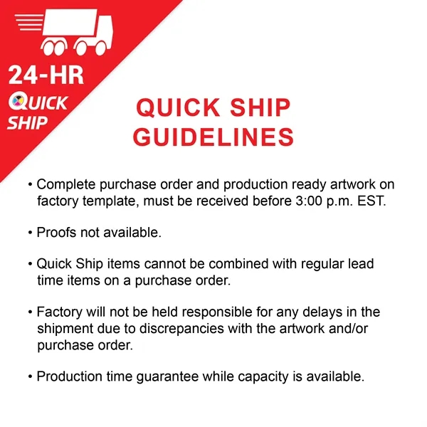 24 - Hour 6' Single Reverse Half Drop Banner w/ Hardware Set - 24 - Hour 6' Single Reverse Half Drop Banner w/ Hardware Set - Image 1 of 12