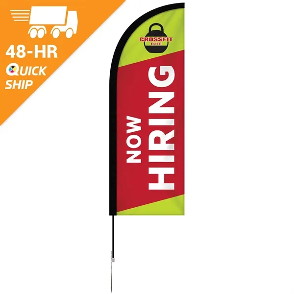 48 - Hour 6' Single Reverse Half Drop Banner w/ Hardware Set - 48 - Hour 6' Single Reverse Half Drop Banner w/ Hardware Set - Image 0 of 12